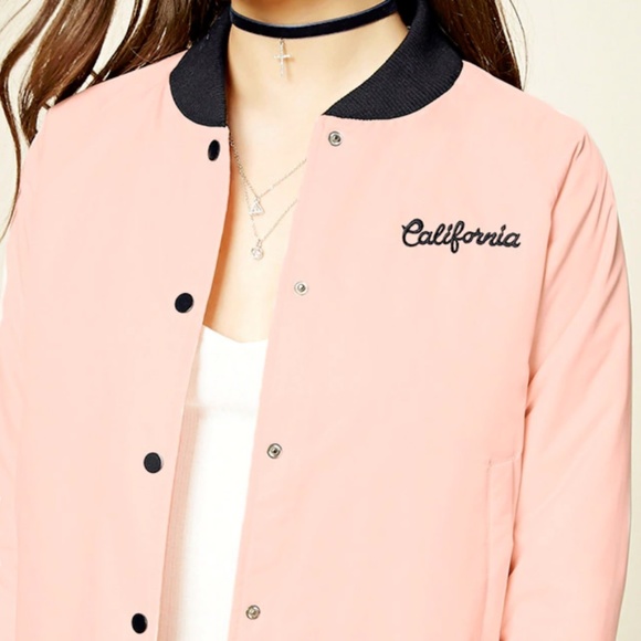 Barbie Pink Bomber Jacket | California Varsity Style Retro 50s Medium - Picture 10 of 11